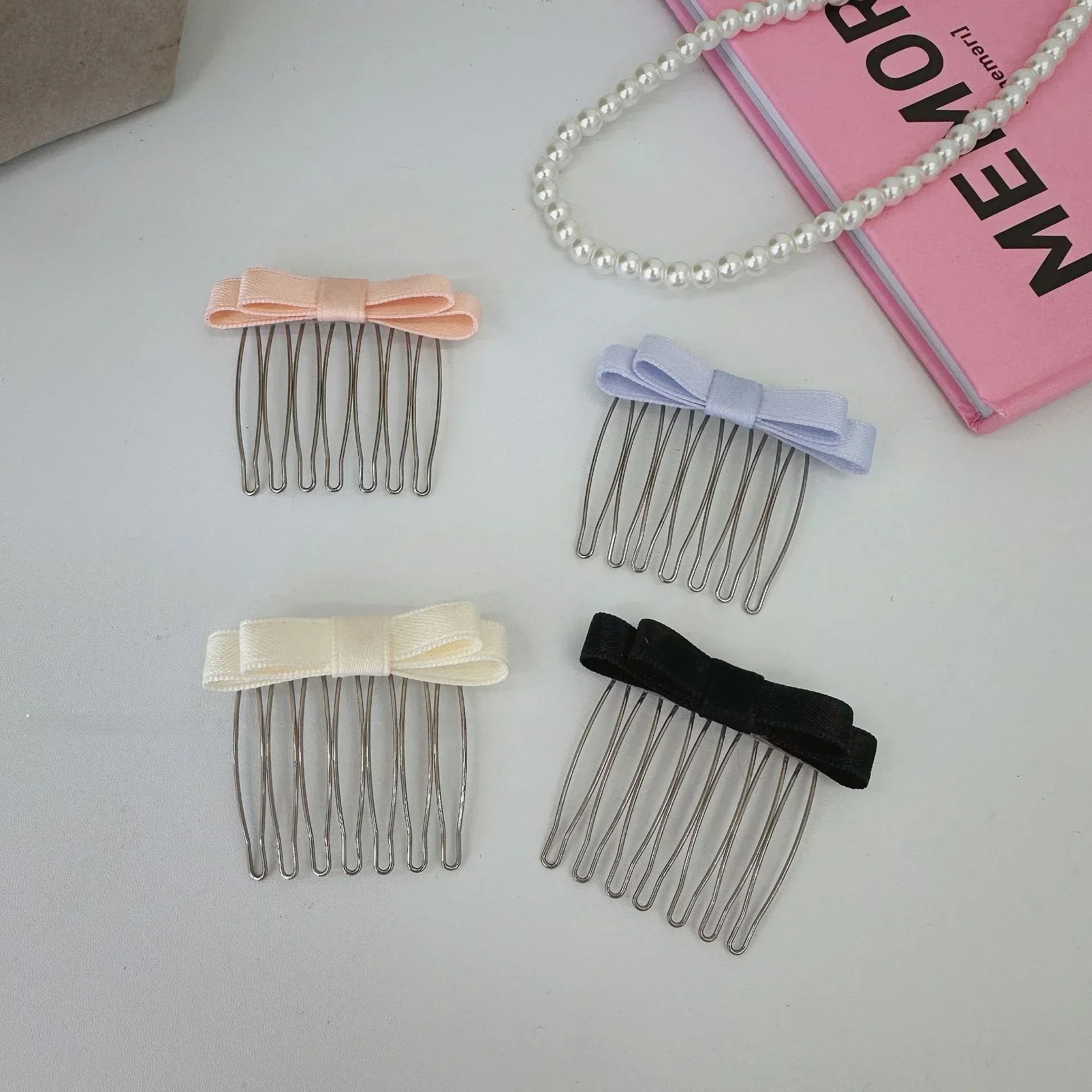 Korean Insert Comb Clip Women Girls Sweet Bangs Clip Hairpins Back Head Headdress Broken Hair Finishing Tools Hair Clip