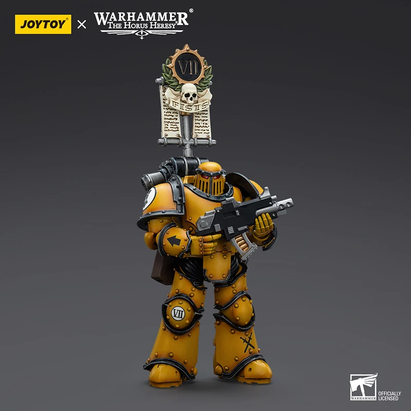 JOYTOY Warhammer 30K 1/18 Action Figure Imperialกําปั้นLegion MkIIIยุทธวิธีSquadตุ๊กตาเก็บDecorของเล่นXmasของขวัญ