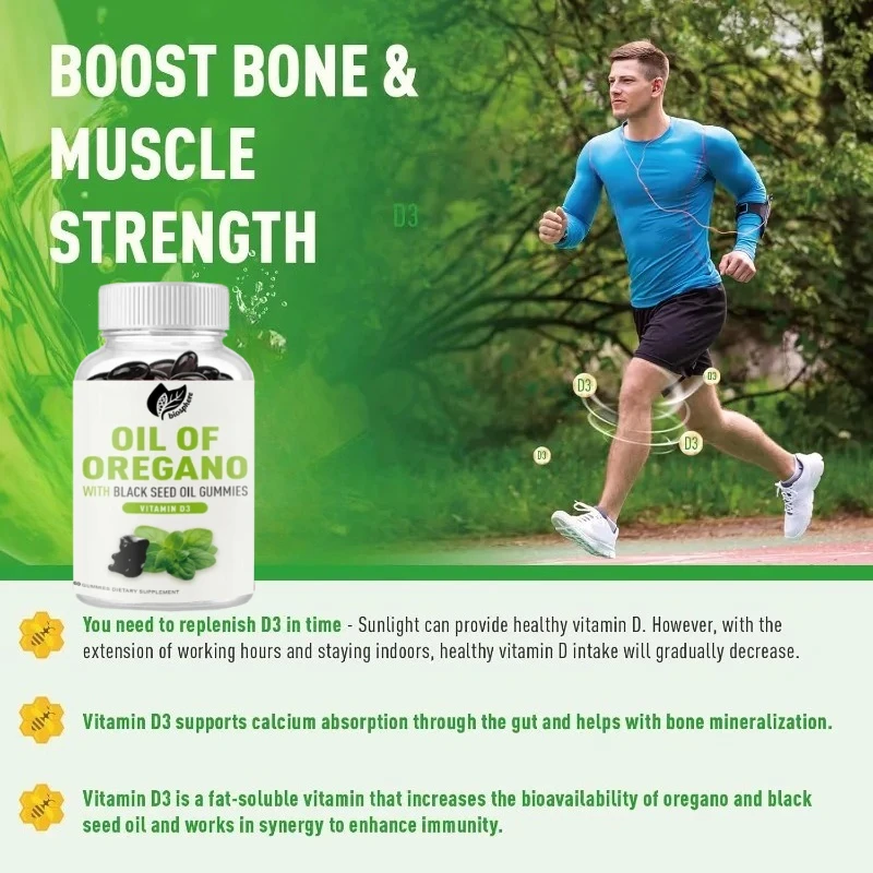 

Мягкие конфеты Niuzhi Oil «три в одном» с маслом Niuzhi Масло черного семян Витамин D3 для иммунитета и пищеварительной поддержки здоровья