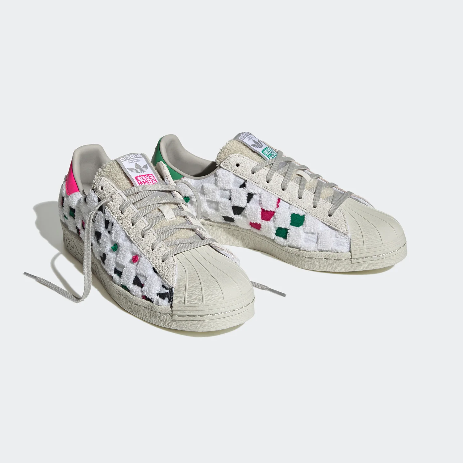 حذاء أديداس الأصلي البرسيم SUPERSTAR 80S للرجال والنساء ID4384 #2