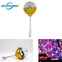 Bombilla giratoria automática para iluminación de escenario, Bombilla colorida con USB E27 para fiesta en casa, KTV, fiesta de baile, lámpara de ambiente, discoteca, DJ, bola de luz