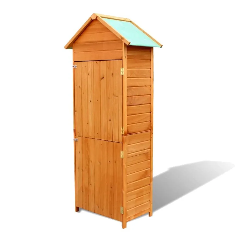 

Patio Storage Cabinet Brown 16.7x25.2x74.8