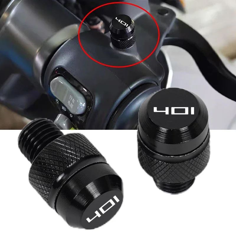 Motorcycle CNC Mirror Hole Plugs Screws Bolts Cover Caps For Husqvarna 401 Svartpilen 401 Accessories