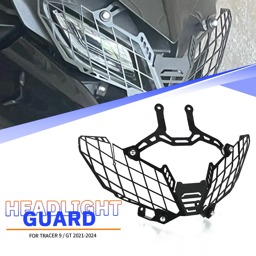 

For Yamaha Tracer 9 GT Tracer 9 Stainless Steel Motorcycle Accessories Front Headlight Grille Guard Cover Protection 2021-2024