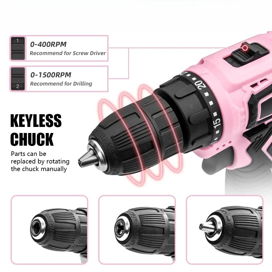 Utility Rechargeable Household Lithium Battery 12v Hand Drill Electric Screwdriver Set Cordless 12V Lithium Battery Hand Drill