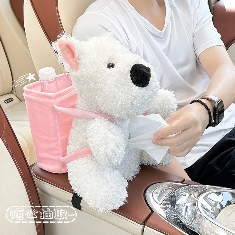 

Car Tissue Box, Sunshade Seat Backrest Suspension Tissue Box, Car Armrest Bag, Tissue Storage Bag, Car Storage And Organization