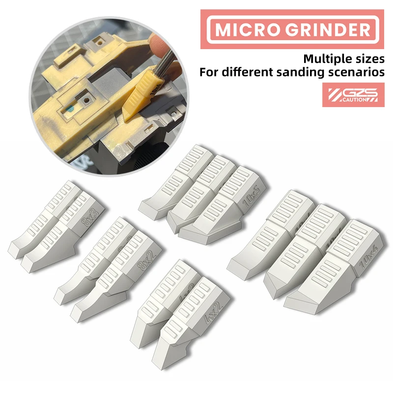 

Small beveled sanding head Easy sanding of small areas Multiple sizes included For Gundam Military Model DIY Making