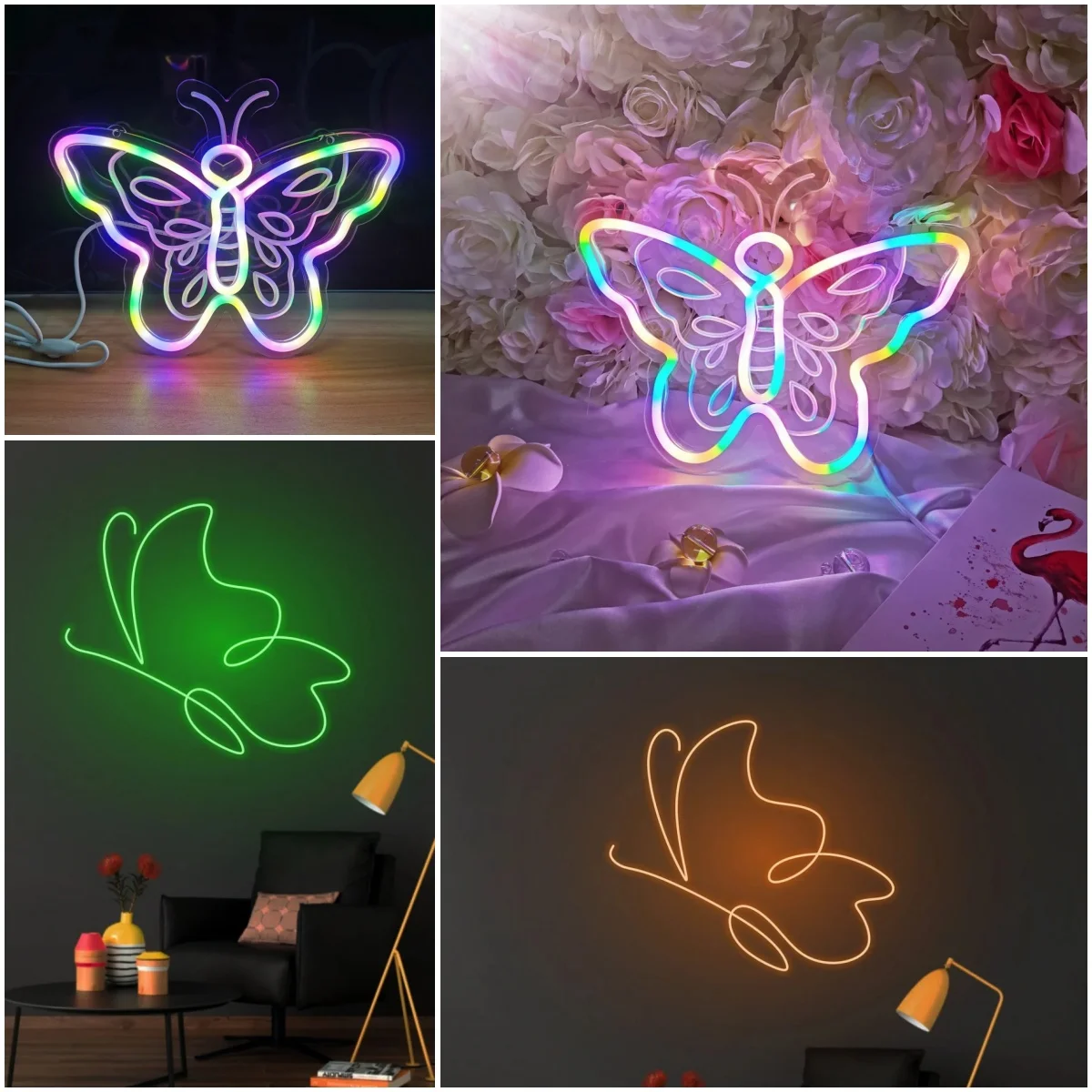 

Butterfly LED Neon Sign With Art Butterfly Neon Light/Custom Neon Sign/Wall Decor Neon Sign /Custom Neon Sign/Custom Neon Lights
