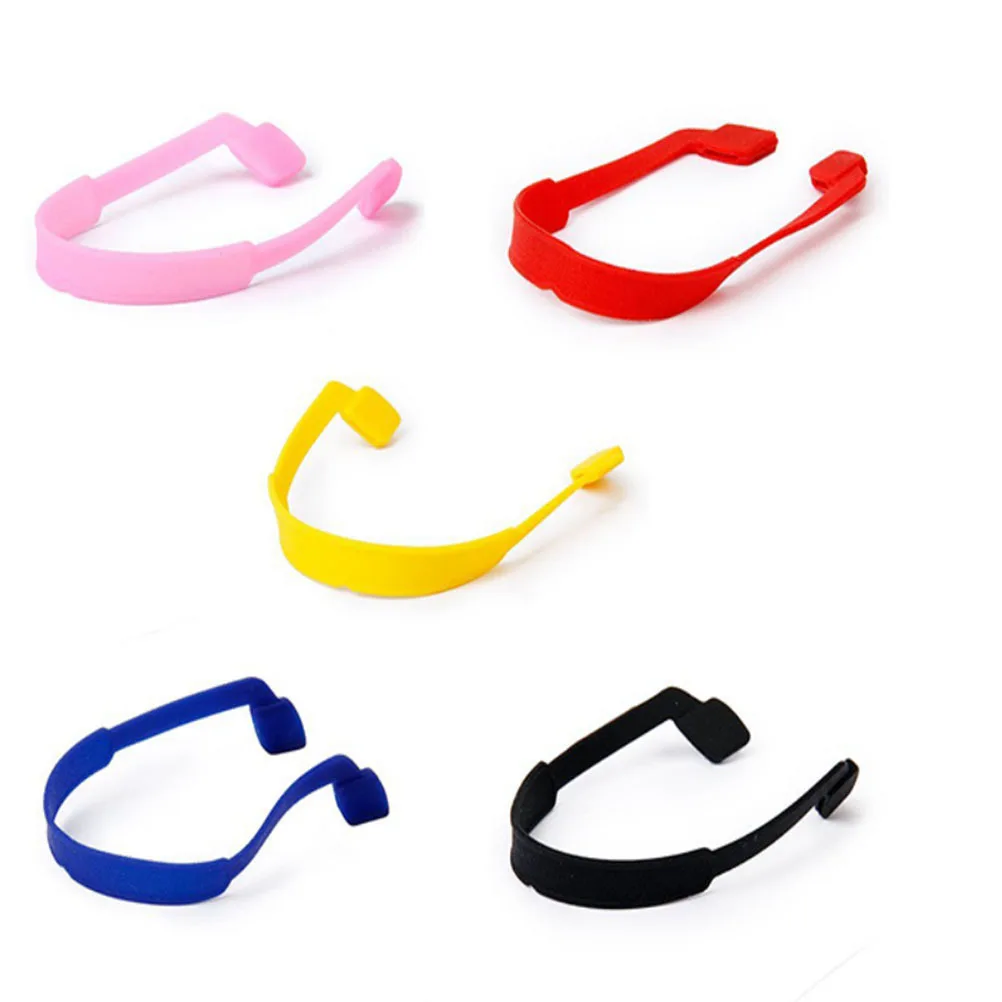 5 Colors Anti Slip Rope for Eyeglasses Sunglasses Elastic 22Cm Length 0.9cm Hole Fit Adult Children Sports Use