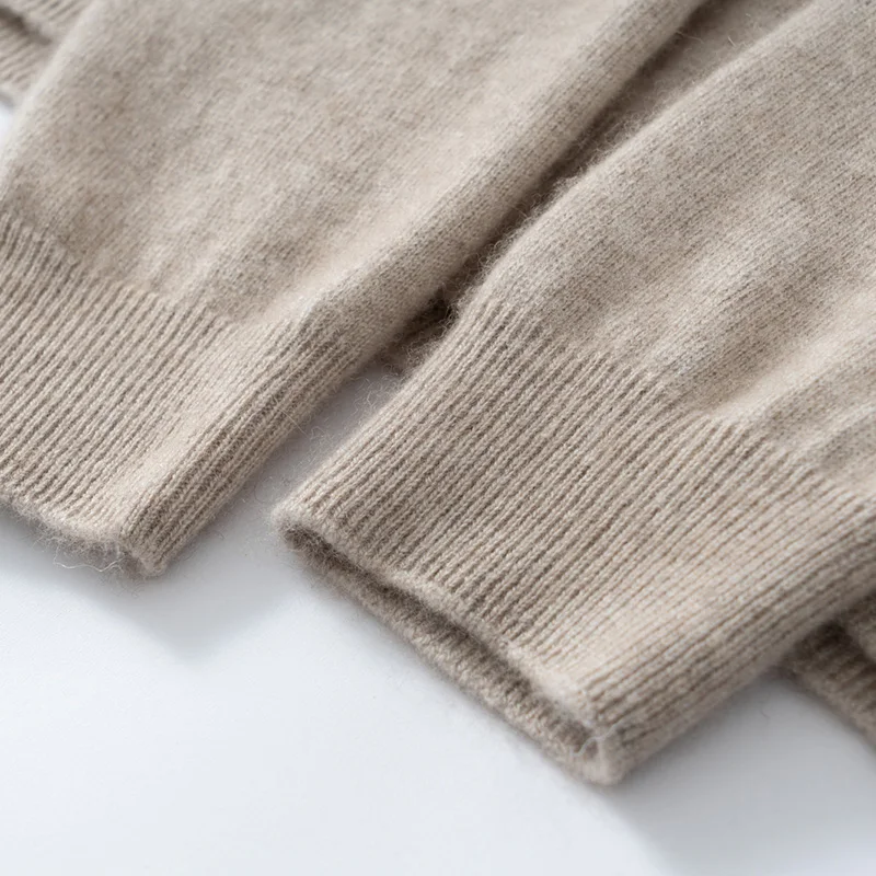 الكلاسيكية سلس الرجال محبوك الكشمير كنزة صوفية من الصوف الترفيه الأعمال سترة الجولة الرقبة مضلع الأصفاد عالية الجودة لينة ودافئة القمم