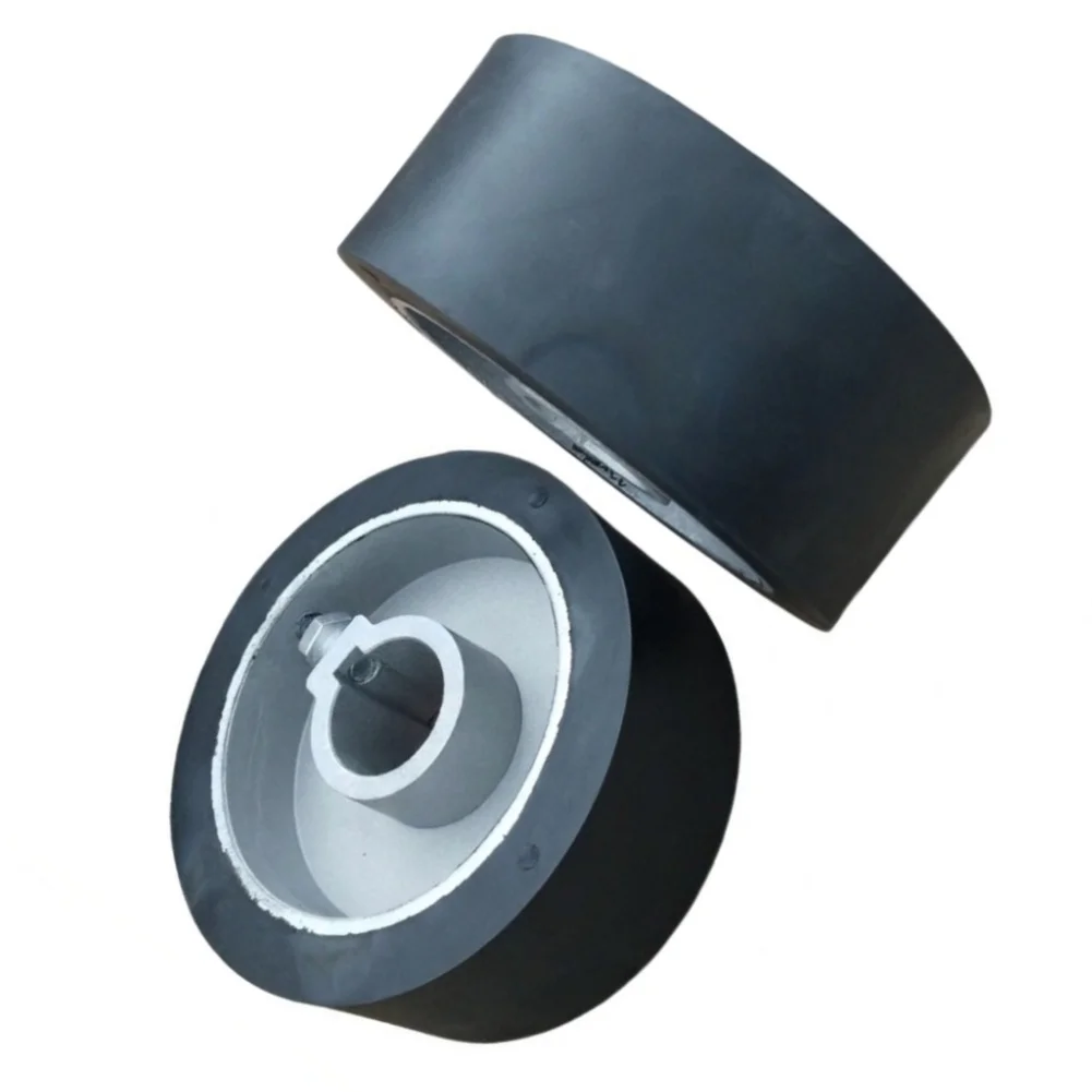 Rubber-Coated Metal Feed Roller for Wood Planers Designed to Reduce Slippage and Improve Feed Consistency Under Load