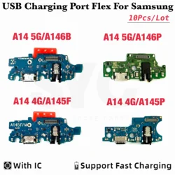 10 adet/grup kaliteli Samsung A14 4G 5G A146B A146P A145F A145P USB Şarj Konektörü Kurulu Bağlantı Noktası Dock Flex Kablo