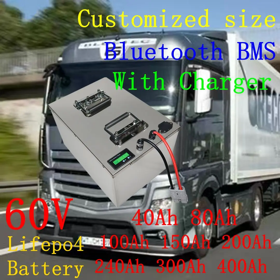 HT 20S 60V 40Ah 80Ah 100Ah 150Ah 200Ah 240Ah 300Ah 400Ah Lifepo4 Battery for 3KW 6KW EV RV Motorcycle Tricycle Sightseeing
