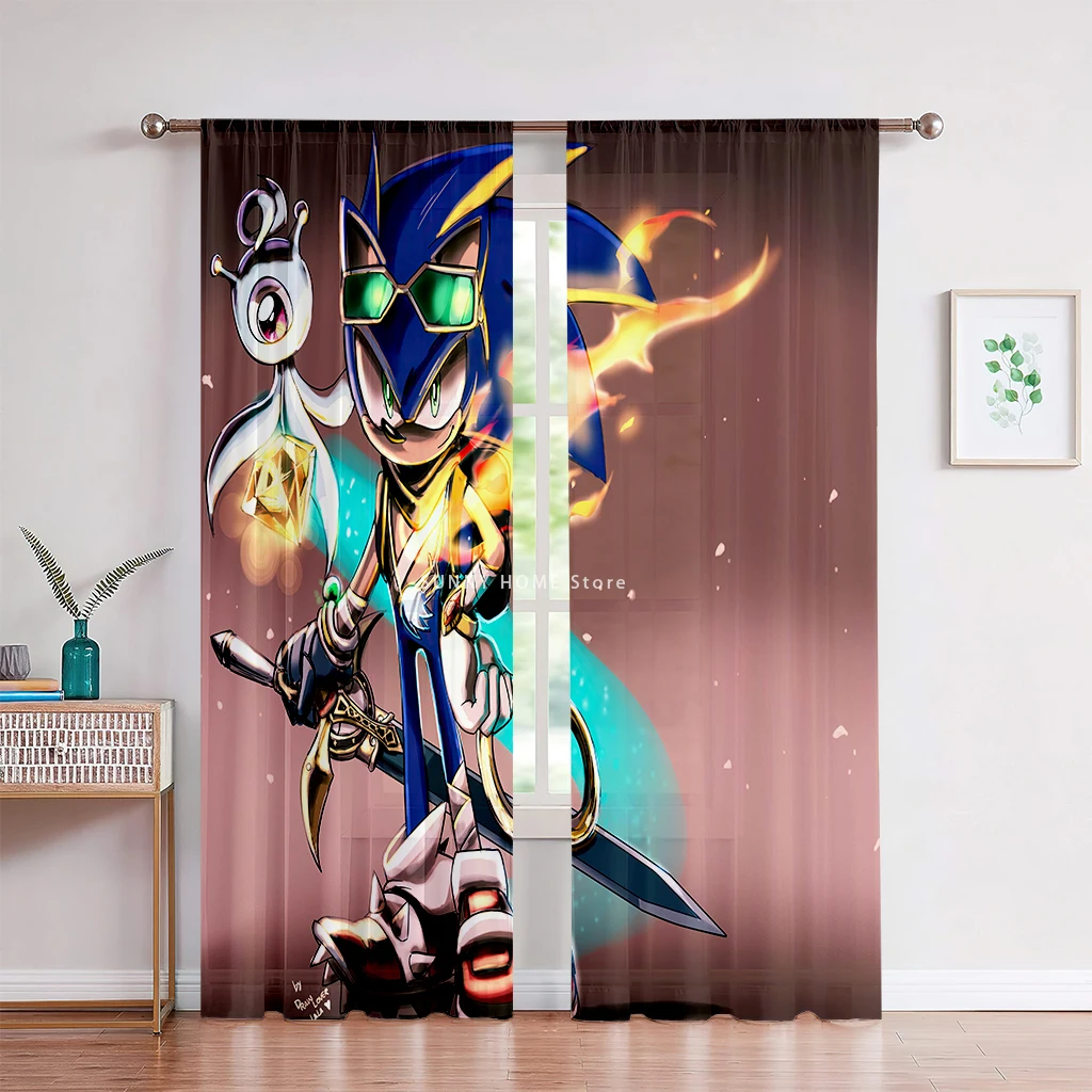 Cartoon Themed Printed Curtains, Bedroom, Living Room, Themed Hotel Polyester Fiber Rod Pockets, Kids Gifts, Home Decoration