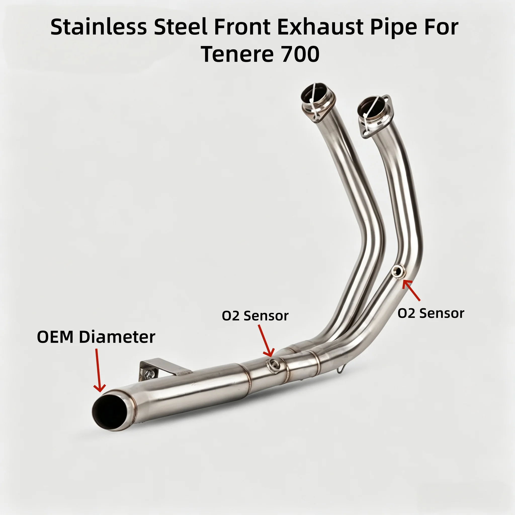 For Yamaha Tenere 700 2019 to 2026 T7 T700 XTZ 690 Escape Slip-on Motorcycle High Position Exhaust Muffler Pipe