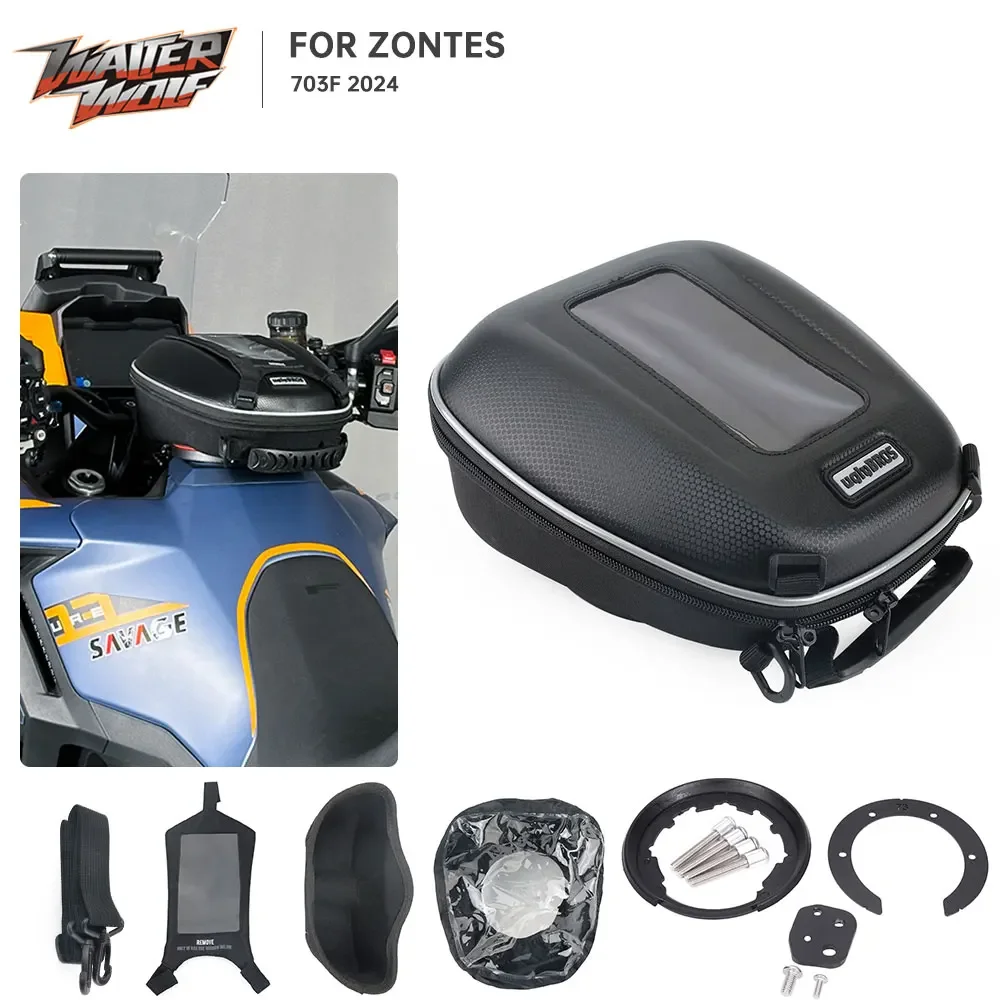 

Motorcycle Detachable Racing Travel Fuel Tank Bag Tanklock Adapter Plate For ZONTES 703F 2024 ZT 703 F Luggage Storage Bags