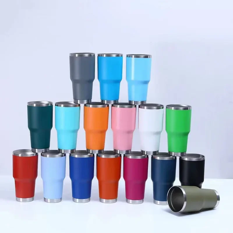 30oz Ice Car Keep Cold Insulation Bottle Vacuum Flasks 304 Stainless Steel Beer Cup COFFE Mug Termo Tumbler Copo Thermal Carafe