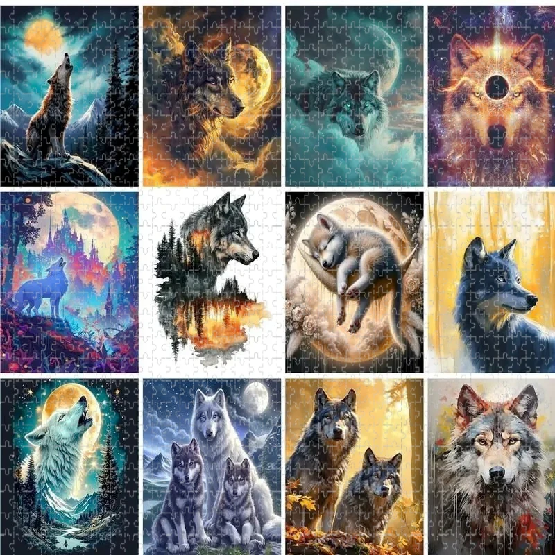 

Пазл из 500/1000/1200/2000 деталей: Животные, Волк. Сделай сам для взрослых и начинающих - Ручная работа, подарки, украшение для дома, игры, игрушки.