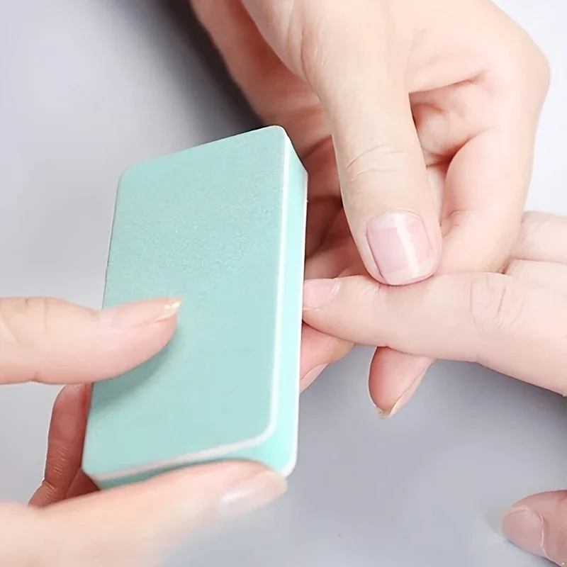 Two-sided Sanding Nail Polishing Trimming Rubbing Nail File Mini Sponge Small Square Mini Buffing Sanding Files Block Pedicure