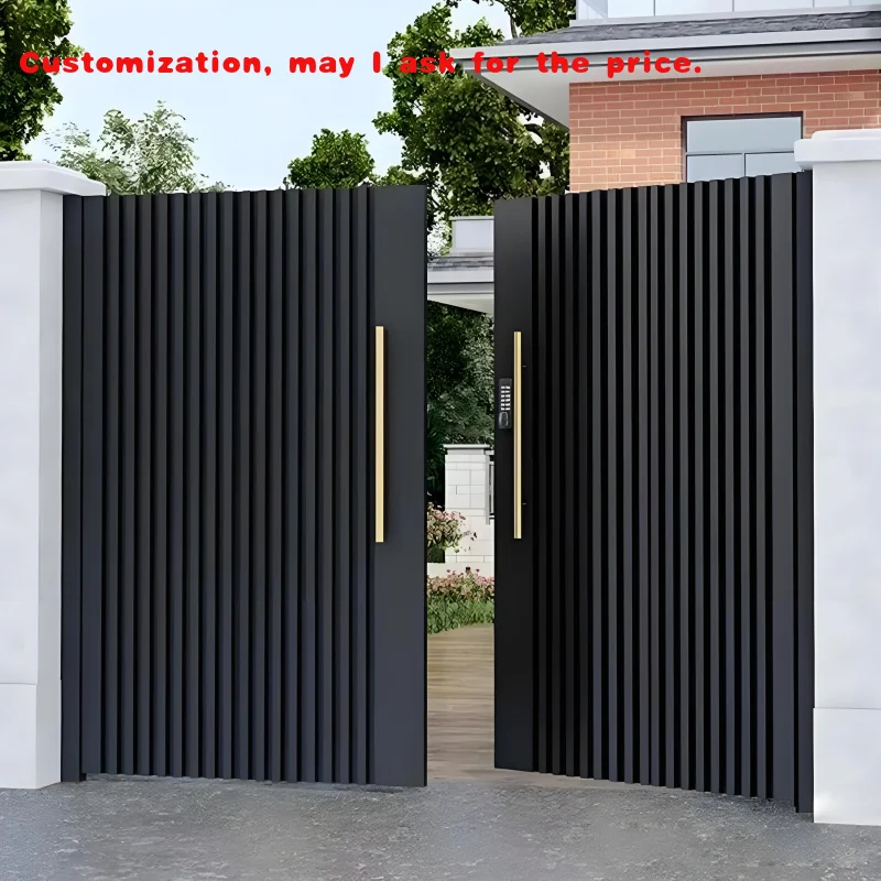

custom.Factory Direct Modern Design Sliding Gate Garden Steel Backyard Main Gate