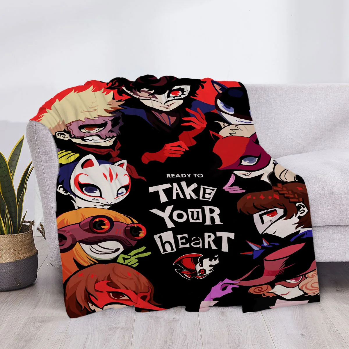 

Persona 3 Sofa Throw Blanket Luxury Bedspread on the Bed Blankets Home and Decoration School Knee Halloween Custom