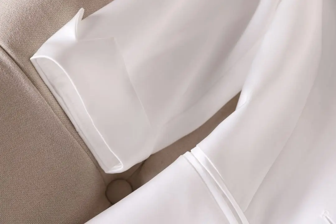 Женский блейзер, укороченный тренд, новый универсальный костюм на одной пуговице, пальто, летняя мода, однотонная уличная одежда с лацканами и карманами с v-образным вырезом