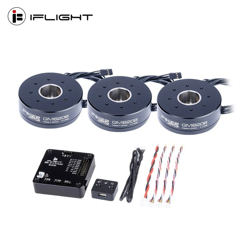 

IFlight AlexMos 32 BIT（Extended）BGC with GM6208 150T Gimbal Motor System Combo Set for 3-axis Camera Stabilizing Systems