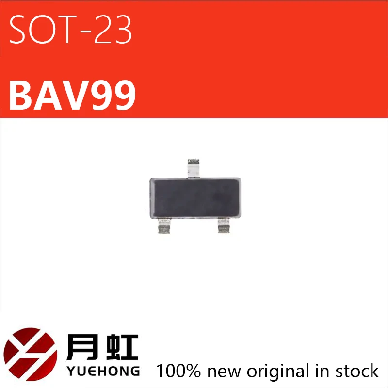 100/500pcs  BAV99 BAV99LT1G printed A7 patch switch diodes SOT-23