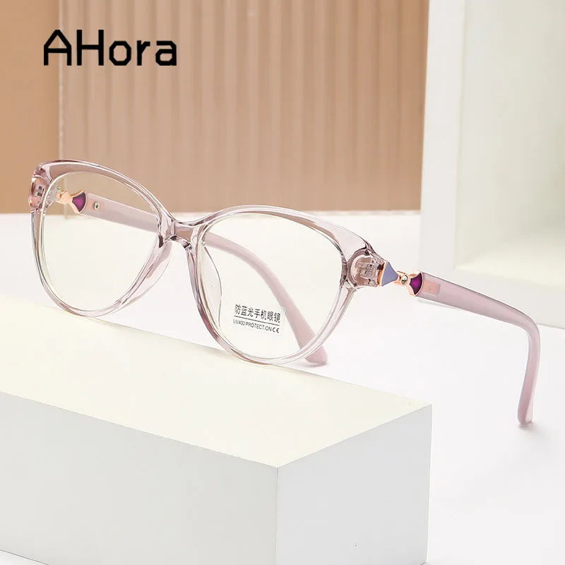 

Ahora Cat Eyes Reading Glasses For Lady's Computer Presbyopia Eyeglasses Anti Blue Light Frame High Quality 0 + 10...+ 4.0 Ne