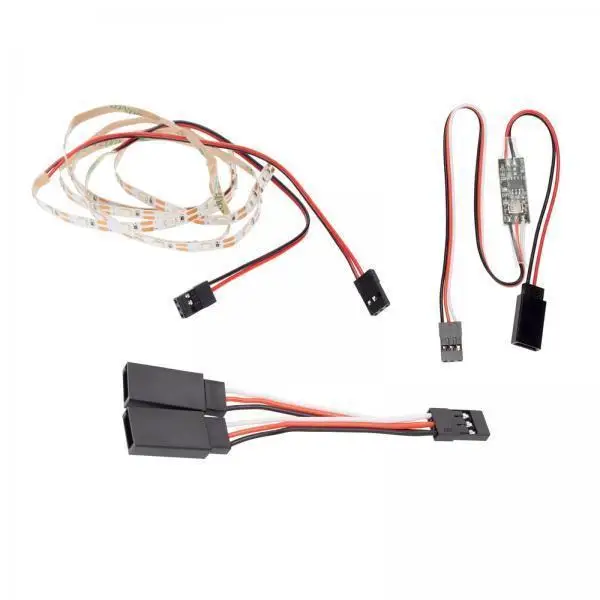 Blue ABS LED Light Strip Controller for RC Fixed Wing Drone Flying Wing Kit Model Car Ultralight Jet