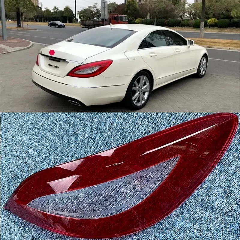 

For Mercedes-Benz W218 CLS260 300 350 400 2012-2014 Tail Lamp Cover Rear Bumper Brake Shell Plexiglass Mask Original Lampshade