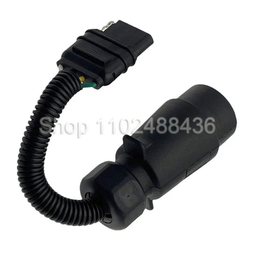 Trailer Conversion Plug High Strength Waterproof 7/13 Pin To 4 Pin Trailer Connector Adapter for RV