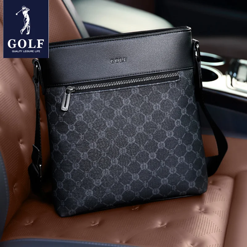 Golf Heren Tas Vrijetijdsmode Schoudertas Zakelijke Print Crossbody Kleine Rugzak Lichtgewicht Handtas Merk Aktetas