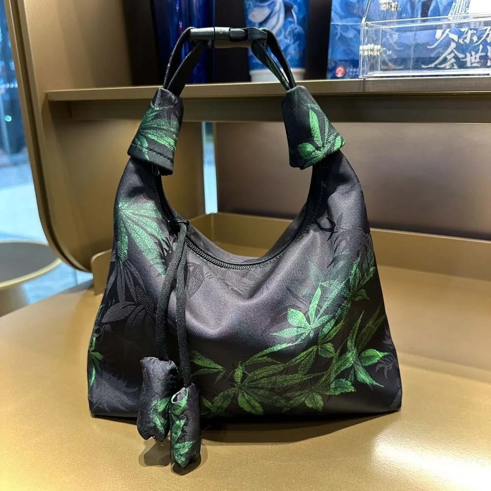 Retro Chinese Style Handbag Embroidered Adjustable Pea Purses Traditional Gambiered Canton Gauze Cheongsam Bag Work - view 2