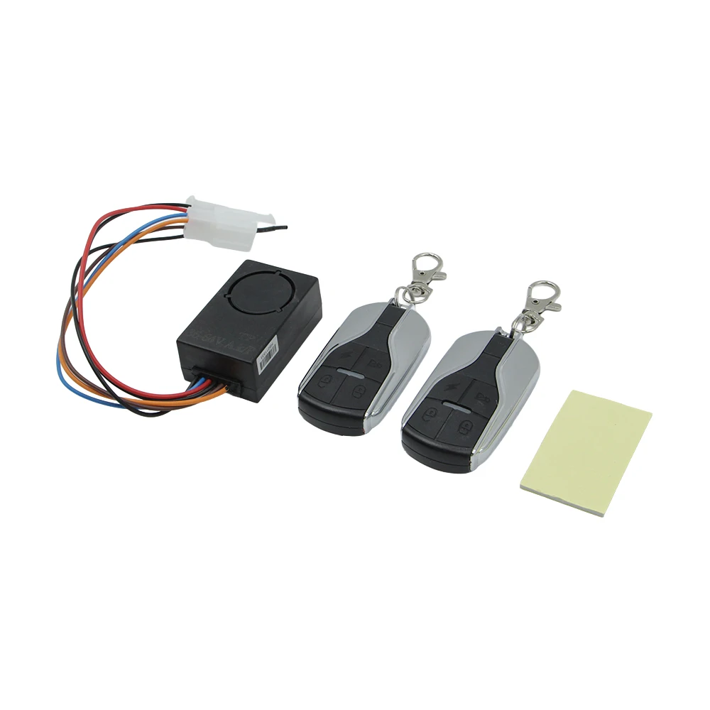 36-64V anti-theft electronic bicycle alarm system electric scooter safety remote control alarm bicycle vehicle accessories