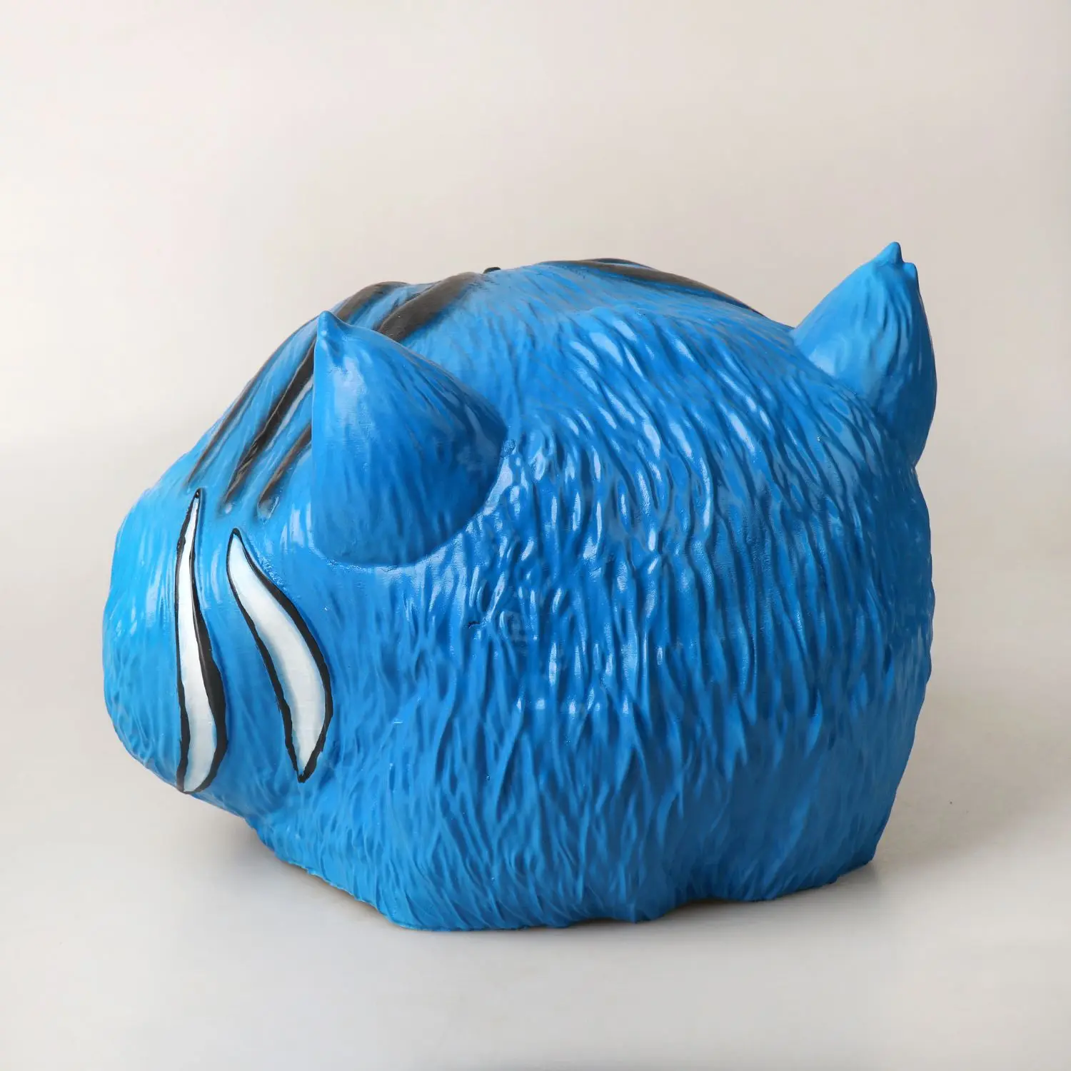 Máscara de látex de tigre azul de Anime, regalos de Halloween, accesorios de Cosplay de Terror de fantasía, máscaras divertidas para sombreros de adultos