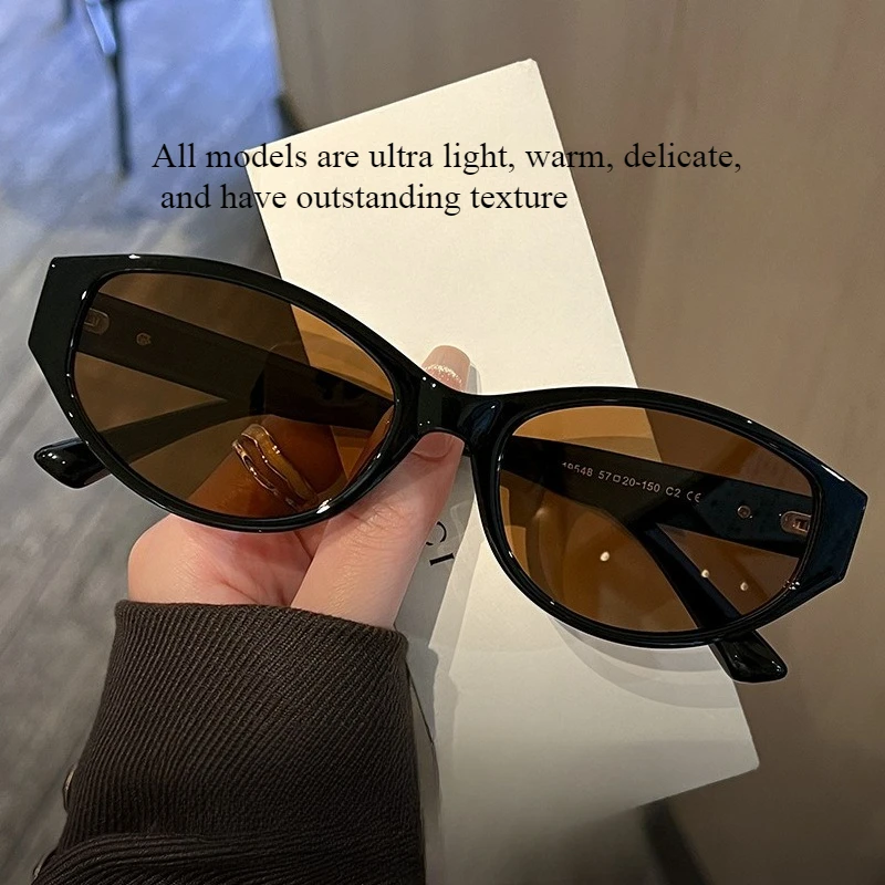 

European and American personalized trendy sunglasses, high-end men's and women's feeling sunscreen polarized sunglasses
