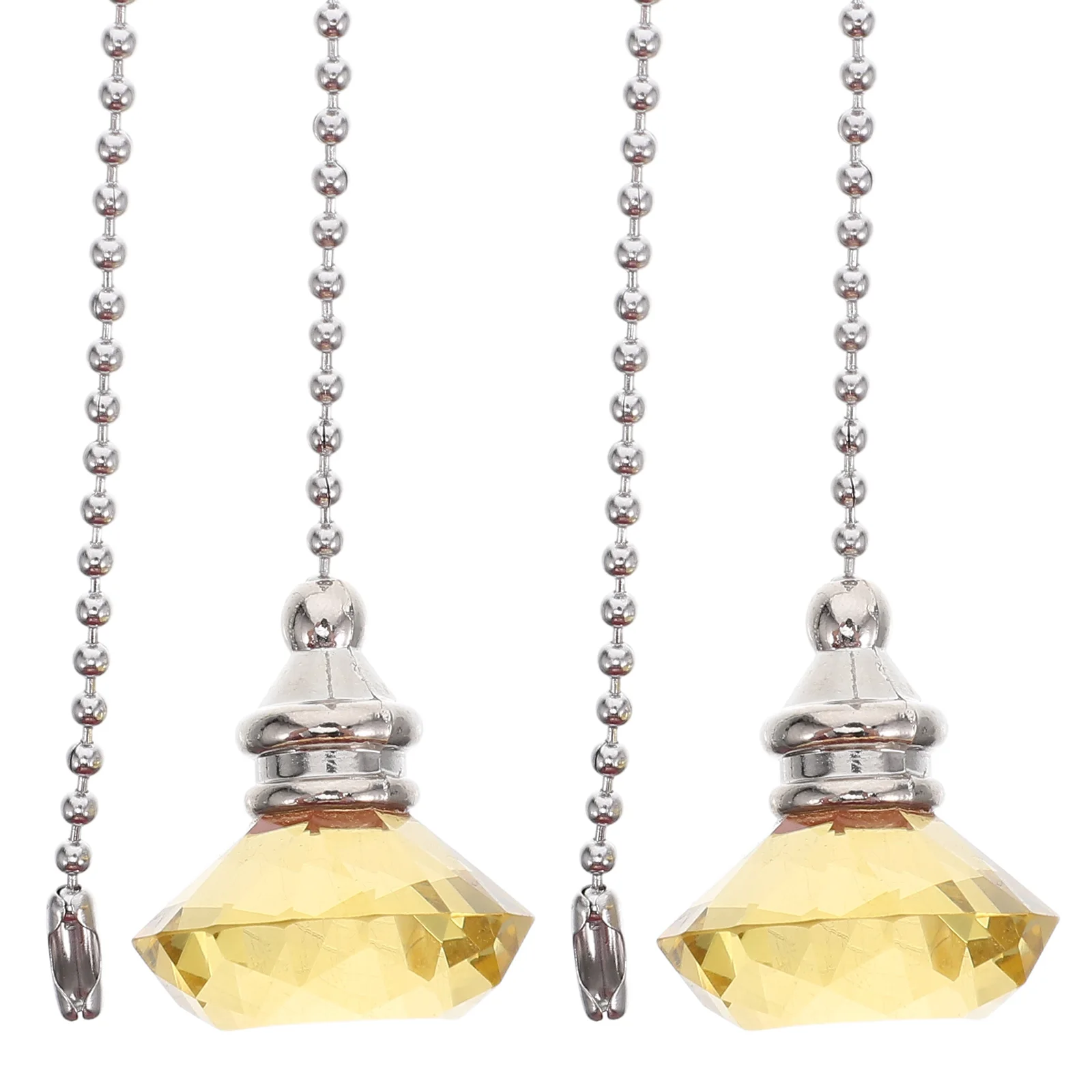 

2pcs Chain Crystal Pendant Decorative Extender For Fan Light Fixtures Pull Chains For Ceiling Fans Ceiling Fan Pull Chain