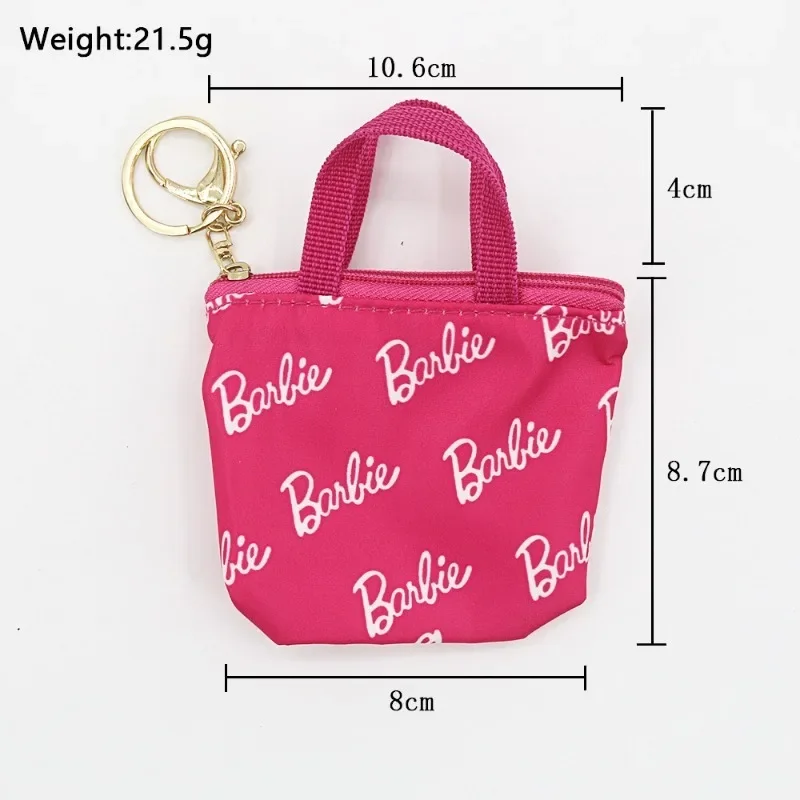 Kawaii Barbie Change Bag Handbag Keychain Pendant Large Capacity Card Bag Pendant Women Accessories Wholesale Christmas Gifts