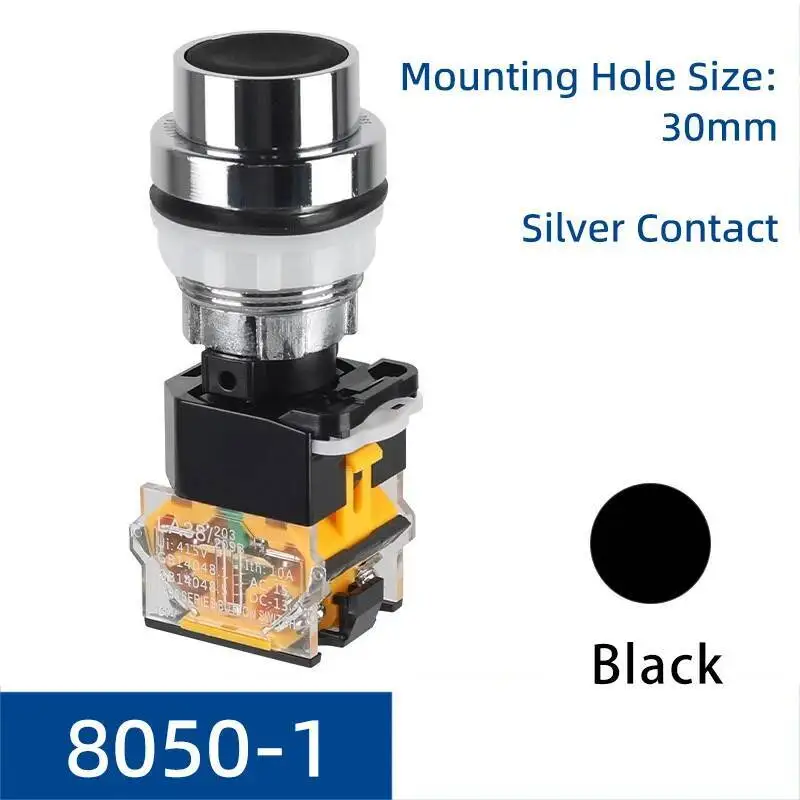 زر ضغط معدني مقاوم للاشتعال، مفتاح مقاوم للانفجار، مقاوم للماء والغبار ومضاد للتآكل، يبدأ مفتوحًا/إغلاقًا 8050 #6