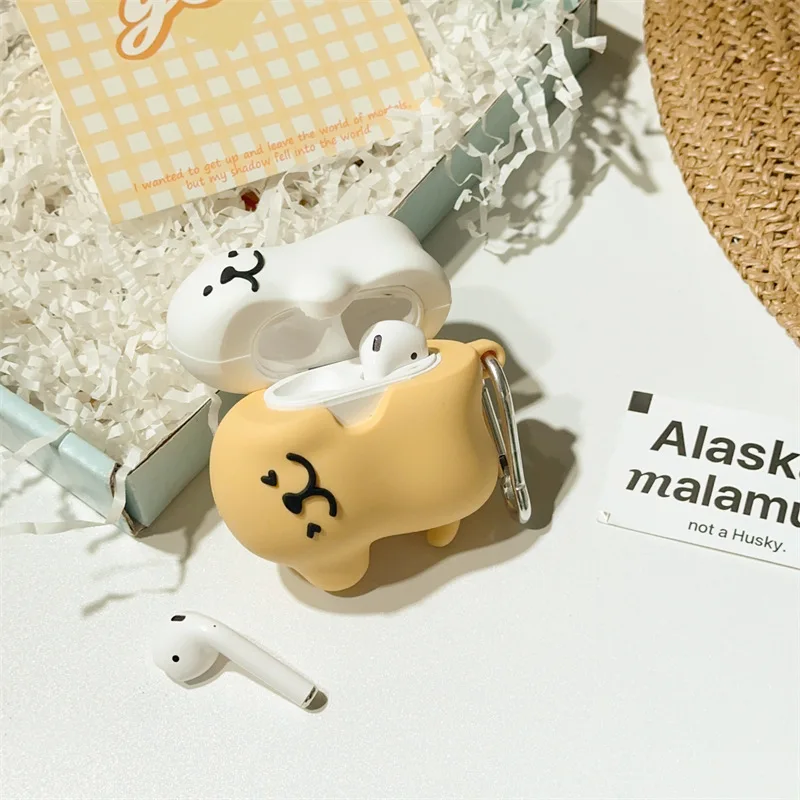 Dog Friend Case for AirPods 4 Airpod 1 2 3 Pro Pro2 Bluetooth Earbuds Charging Box Protective Earphone Case Cover