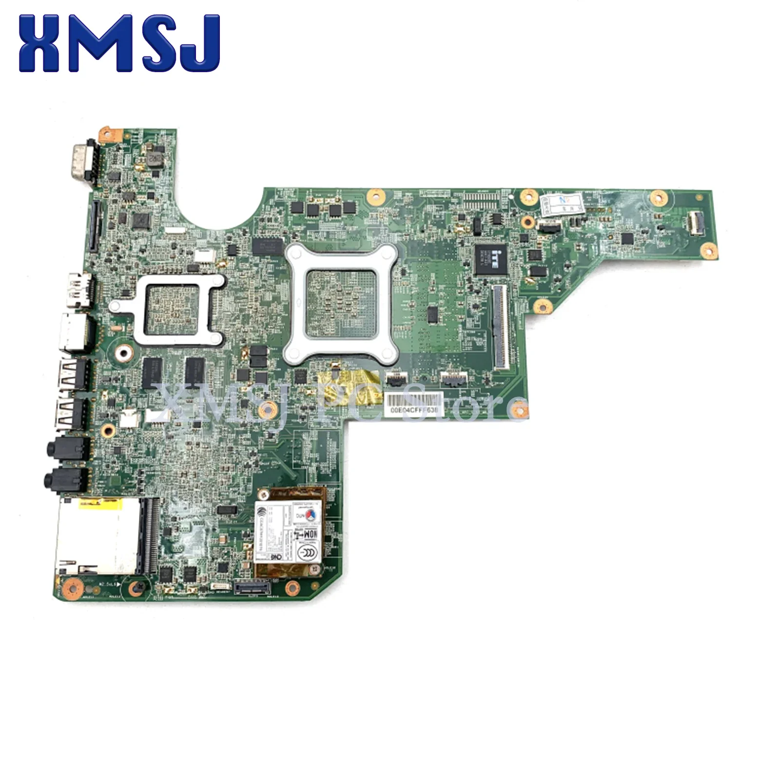 Материнская плата XMSJ для ноутбука HP CQ62 G62 610160-001 597673-001, DDR3, бесплатный процессор, основная плата, полное тестирование