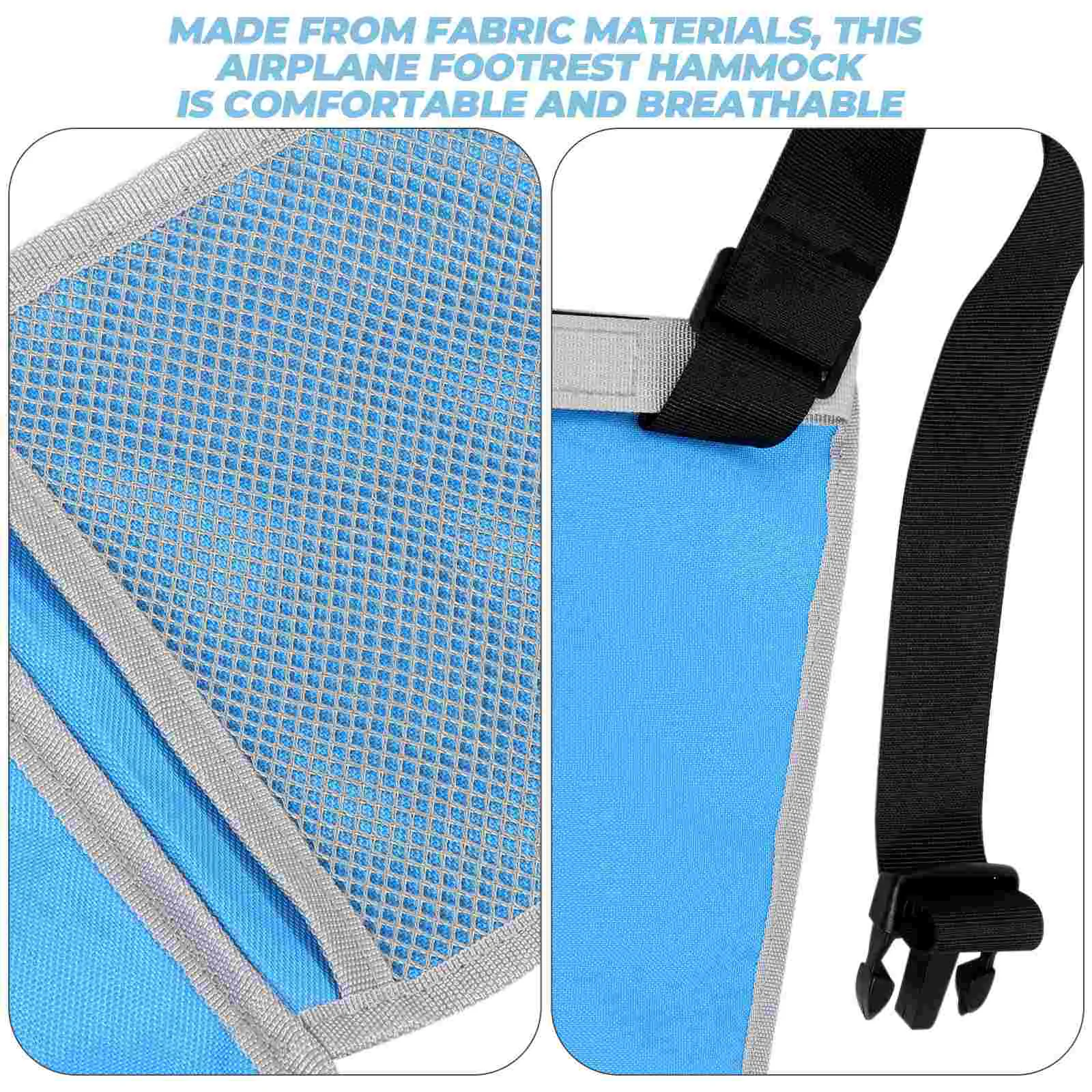 Portable Foot Pedal Kids Footrest Hammock for Airplane Bed Toddler Seat Extender Car Travel Children