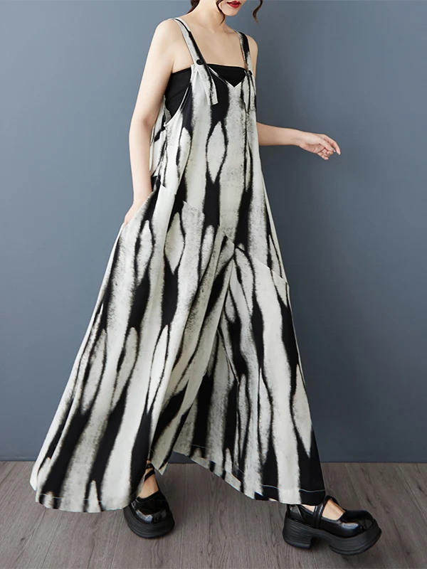 레트로 루즈 슬리밍 와이드 레그 팬츠 홀터 드레스 우아한 바이커 스커트 여름 여성 2025 신상 하이엔드 감성 한국 스타일 캐주얼 팬츠