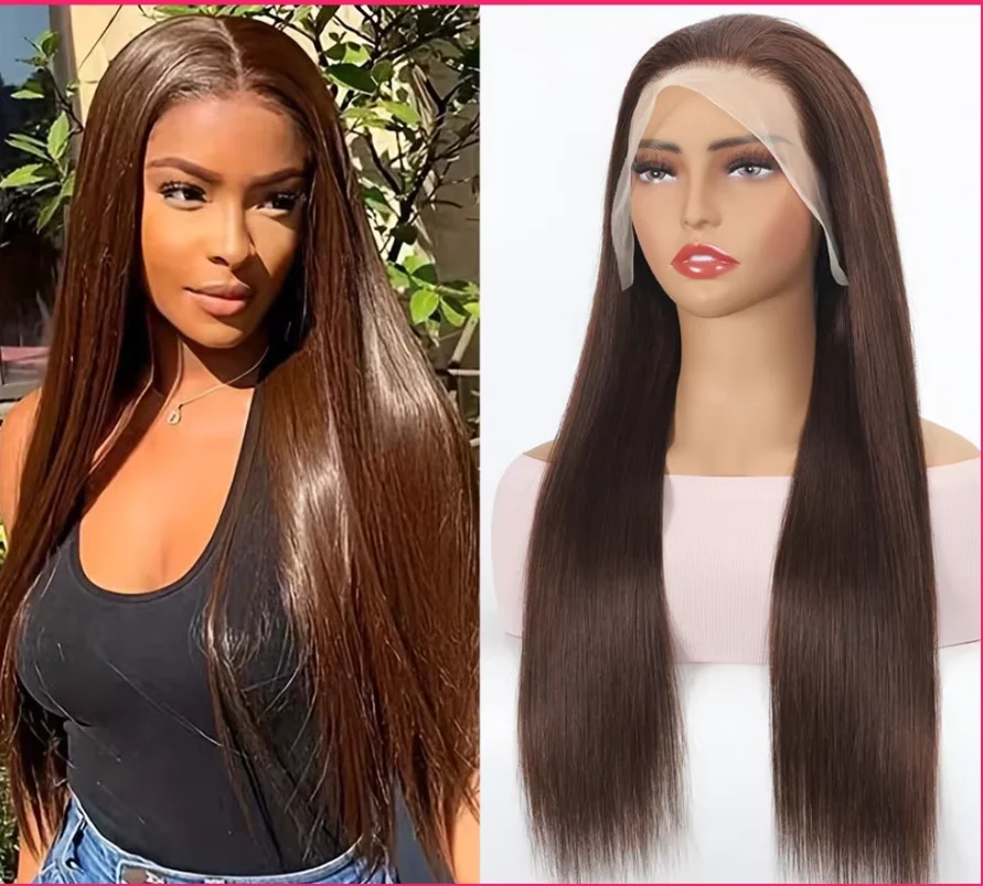 

Highlight 13X6 Lace Frontal Wig Human Hair Colored 13X4 Hd Lace Front Wigs P4/27 Brazilian Preplucked Straight Human Hair Wigs