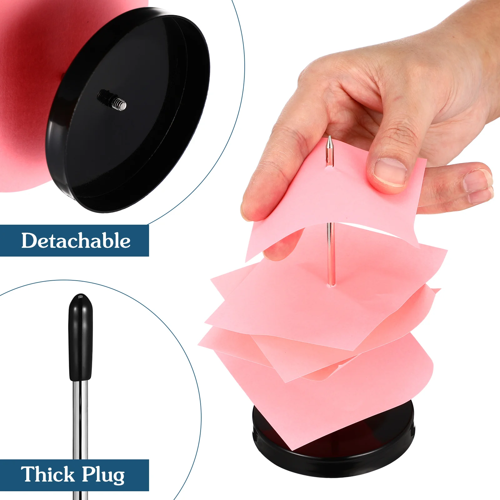 Kitchen Receipt Holder Desk Straight Rod Fun Tape Dispenser Check Spindle Memorandum Office