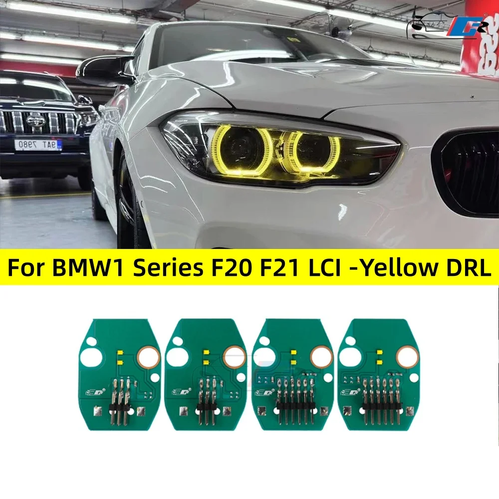 

Yellow Angel Eyes DRL Boards 2016 2017 2018 For BMW 1 series F20 F21 LCI LED Headlight Daytime Running Light 63117428425 Moudle