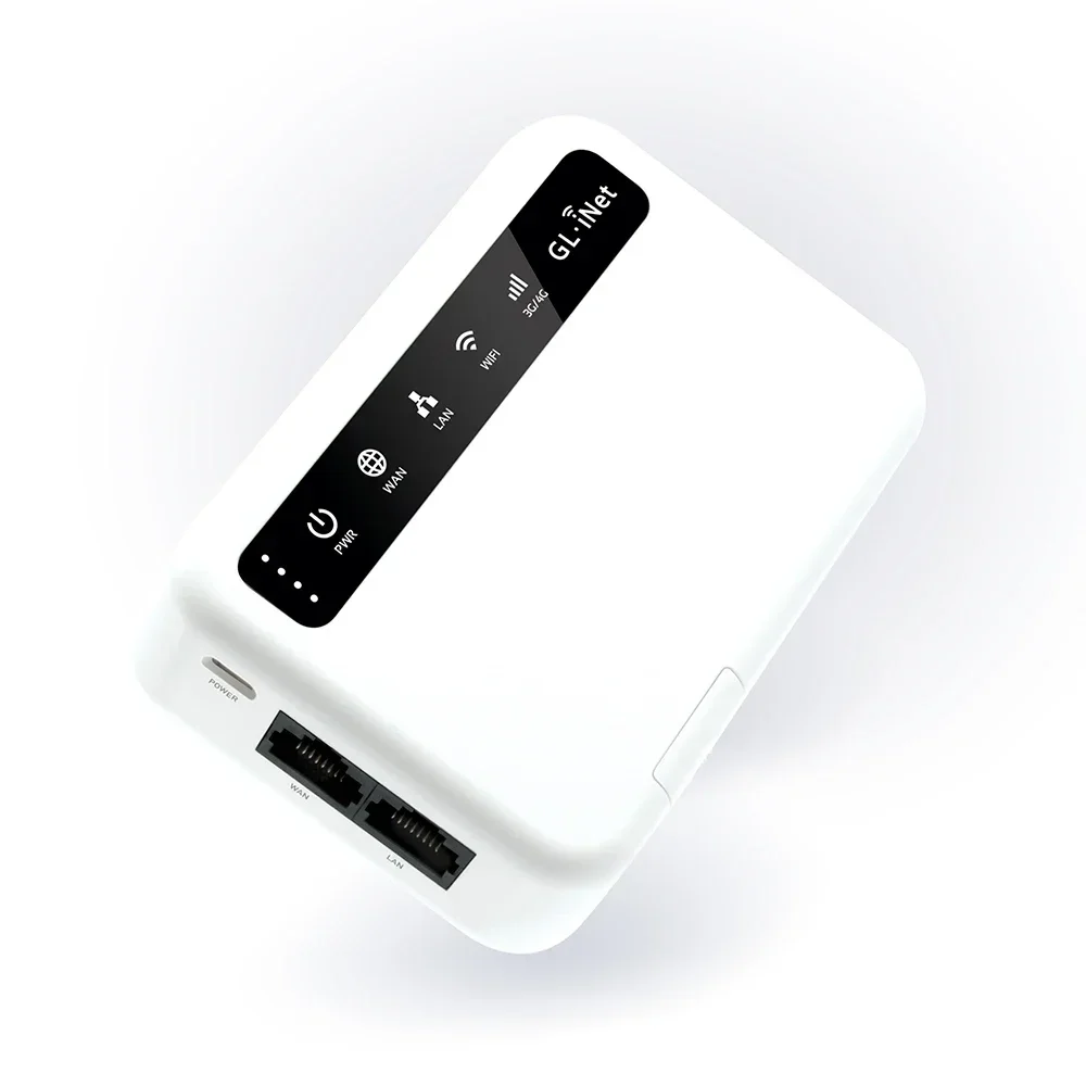 OpenWrt System Built in SIM TF Card Slot and 5000mAh Power Bank 512GB Max  4G LTE Wireless Router