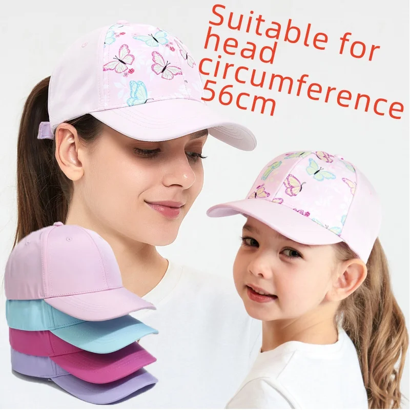 Children Baseball Cap Wide Brimmed Sun Hat Summer Outdoor Sports Hat Bonnet Travel Caps Fashion Children Ponytail Hat Casquette