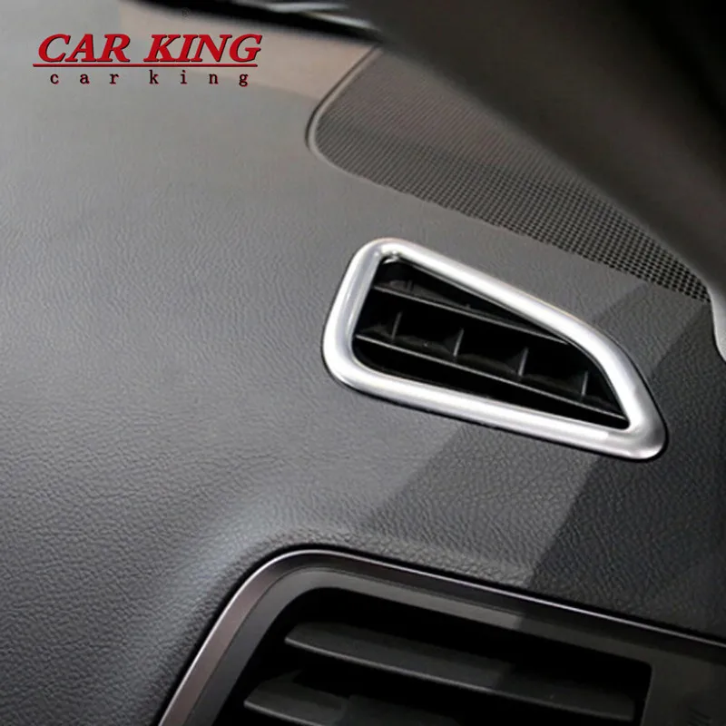 For Subaru Outback 2015 2016 2017 Car front Air Condition outlet Vent frame Cover Trim accessories ABS Matte Car styling 2pcs